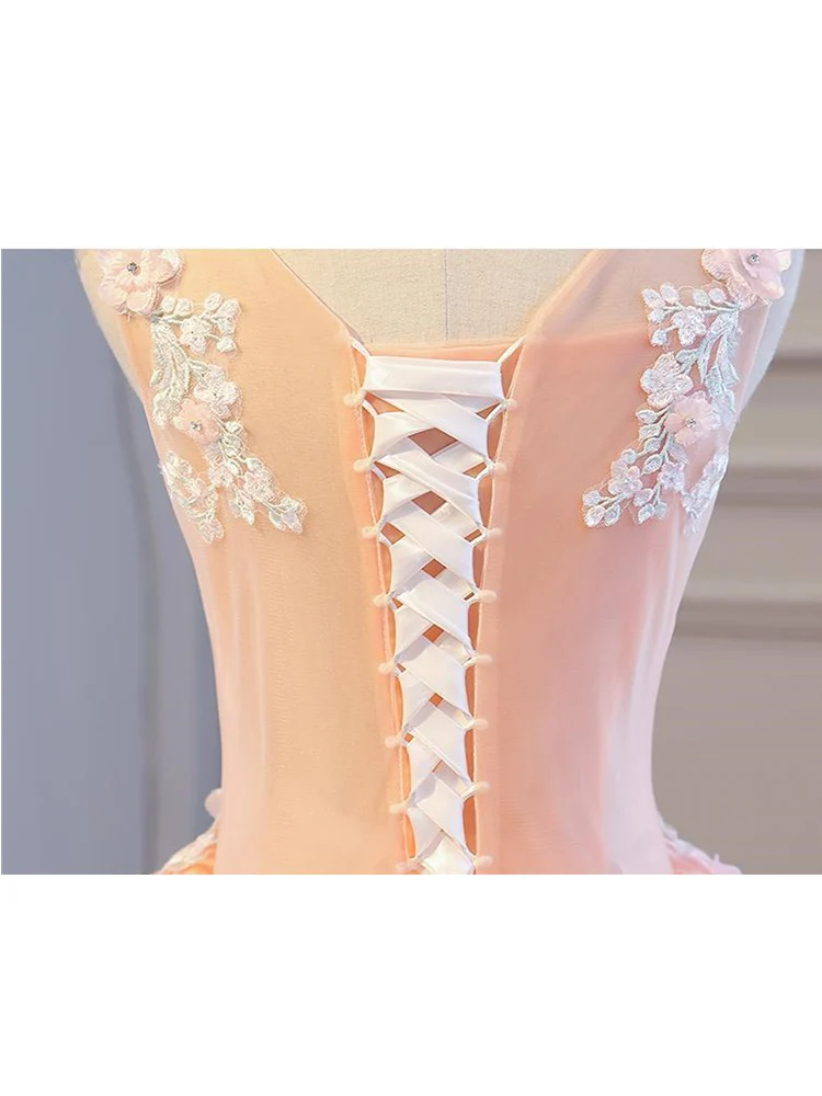 Это Yiya свадебное платье Элегантные аппликации Robe De Mariee с круглым вырезом Свадебное платье плюс размер длинное свадебное бальное платье CH135