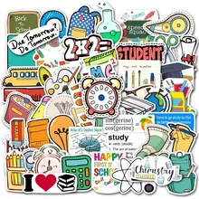 

10/50PCS/Cartoon Cute School Supplies Bicycle Suitcase Stickers Laptop Skateboard Decoration Decals Waterproof