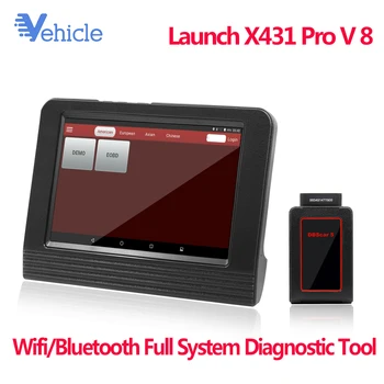 

Launch X431 Pro V 8 inch Full System ECU OBD OBD2 Auto Car Diagnositic Tool X-431 V 8 OBD2 WIFI Bluetooth Scanner Update Online