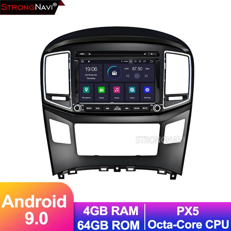 

4g 64gRAM 8Inch Android 9.0 Car DVD Radio Player For HYUNDAI H1 2016 Car Multimedia Player with WIFI GPS Navigation Bluetooth