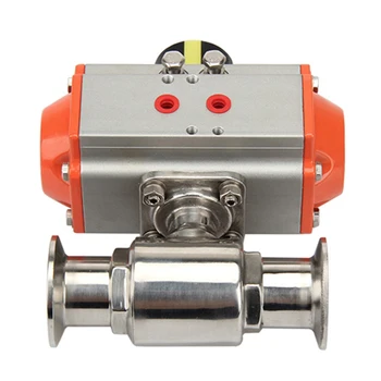 

Φ45 Sanitary-grade Pneumatic Fast Ball Valve 316 Stainless Steel Clamp Straight Valve