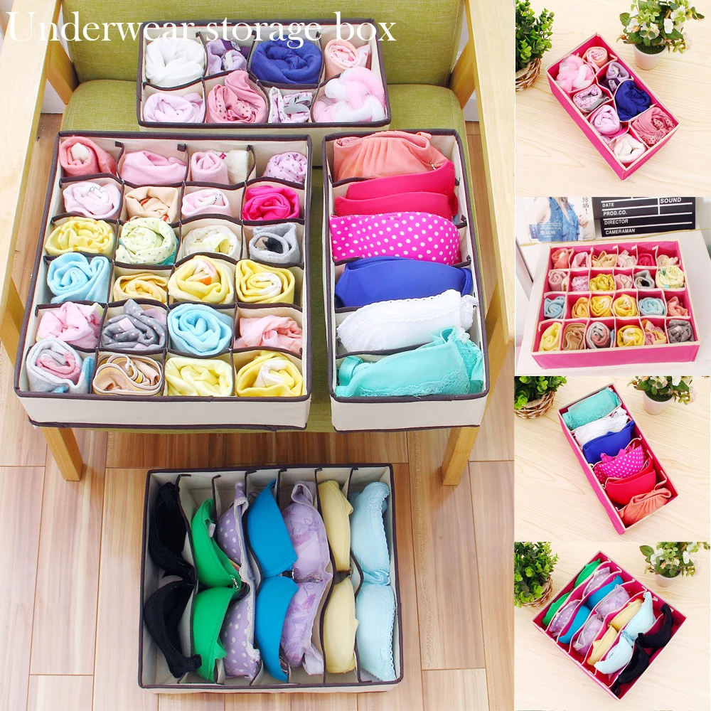 Foldable Underwear Drawer Organizers Dividers Closet Dresser
