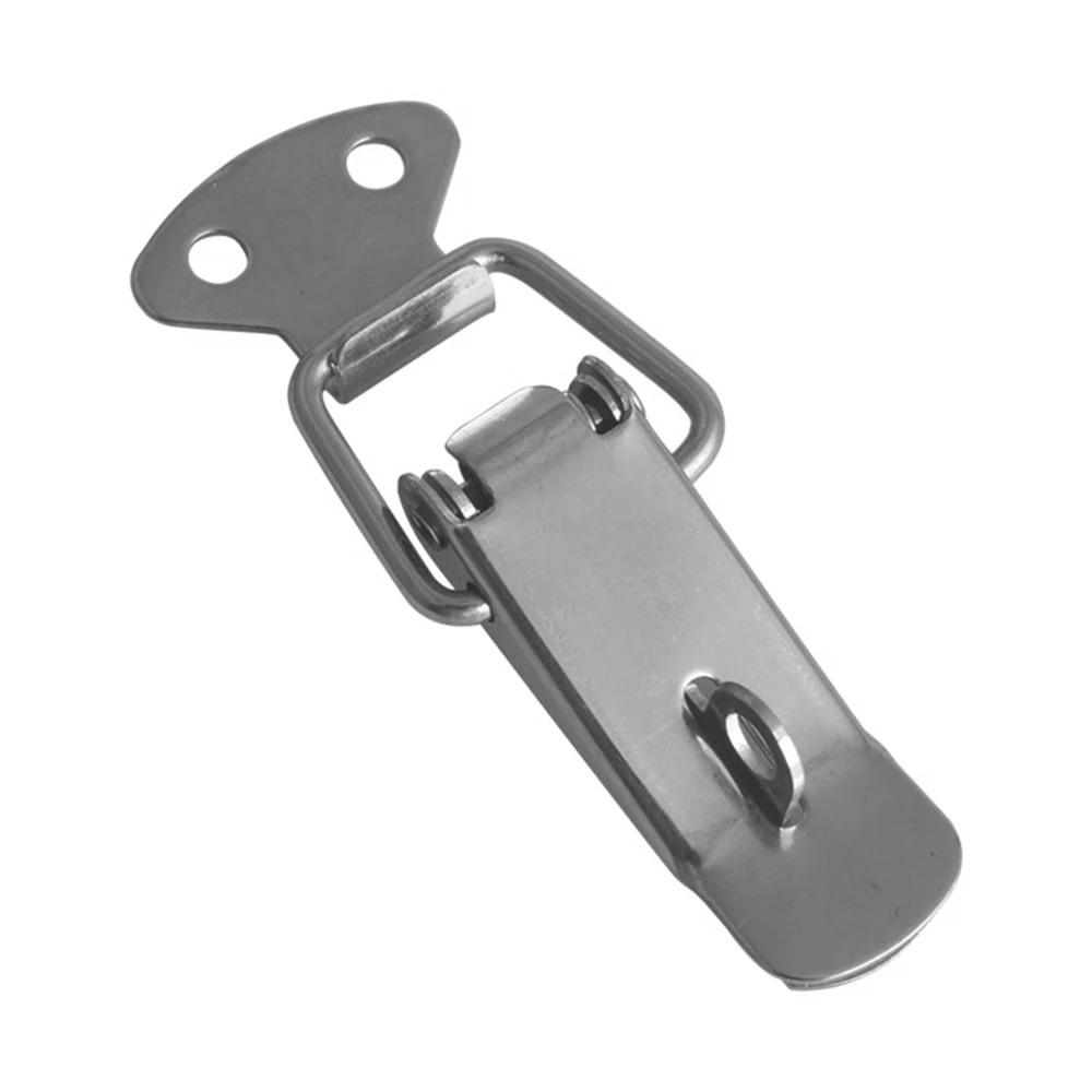 

10pcs Tool Cabinet Box Locks Spring Loaded Latch Catch Toggle Iron Hasps For Sliding Door Window Furniture Hardware