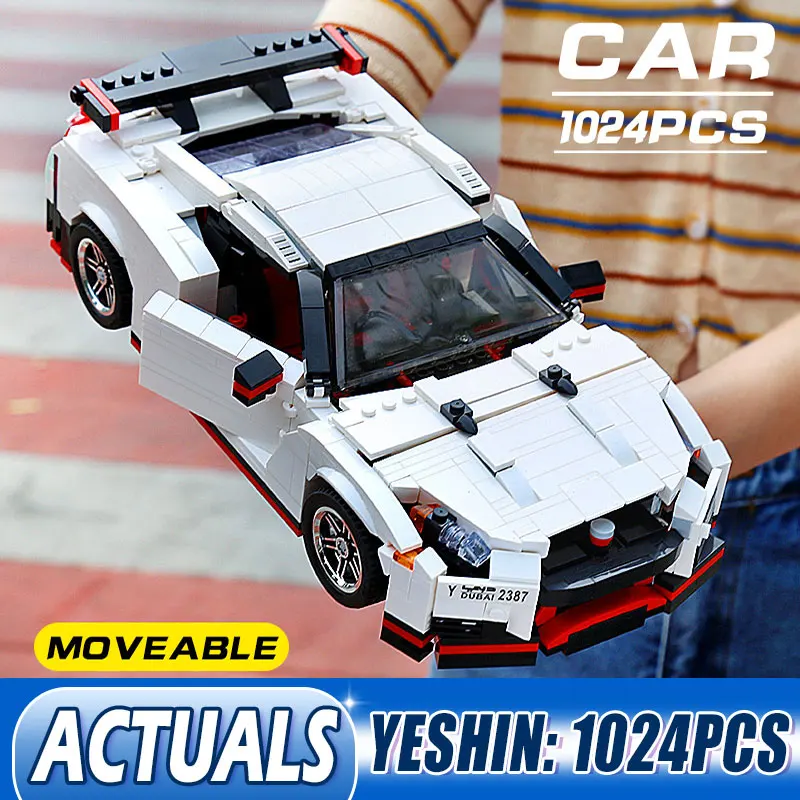 Yeshin Moc Technic Car Toys The lepinging 20518 GTR R35 скоростной комплект гоночных автомобилей игрушки