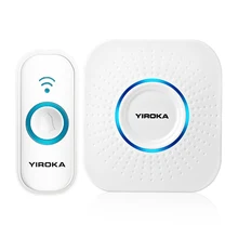 Wireless Doorbell Waterproof LED 250M Remote 1 2 Battery Button 1 2 3 Receiver Home Smart Door Ring Bell 58 Chimes EU Plug цена Wireless Doorbell Waterproof LED 250M Remote 1 2 Battery Button 1 2 3 Receiver Home Smart Door Ring Bell 58 Chimes EU Plug цены онлайн