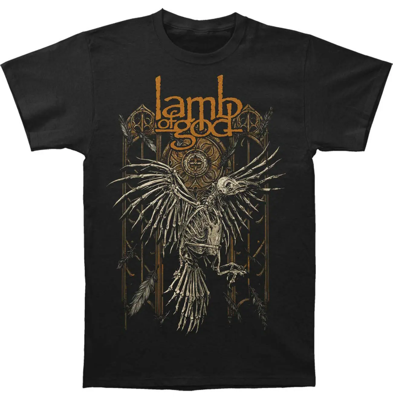Newharajuku уличная рубашка Menof God Band Crow Skeleton тяжелая металлическая Sml 2Xl Badhabitmerch |