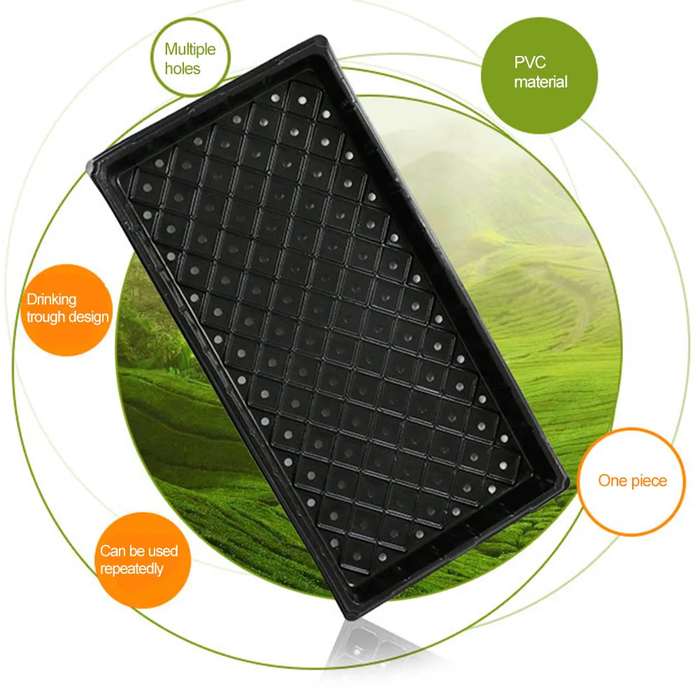 2PCS Plant Growing Trays Garden Seed Nursery Trays Plastic Propagation Trays Plant Flower Pots Nursery Grow Box 2PCS Plant Growing Trays Garden Seed Nursery Trays Plastic Propagation Trays Plant Flower Pots Nursery Grow Box