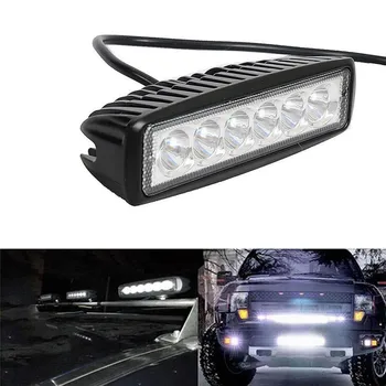 

18W 6000K LED Work Lights Bar Driving Lamp Fog Off Road For Car Trucks Boat SUV