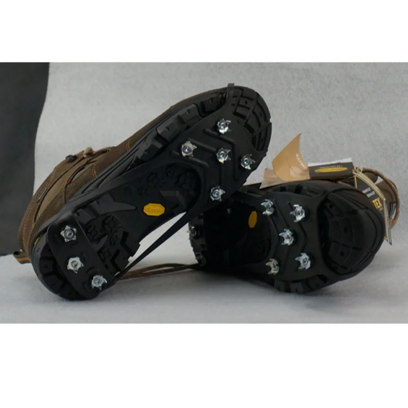 

Universal Snow Ice Spiked Shoe Grips Cleats Crampons Winter Climbing Camping Slip-Resistant Shoes outdoor tools