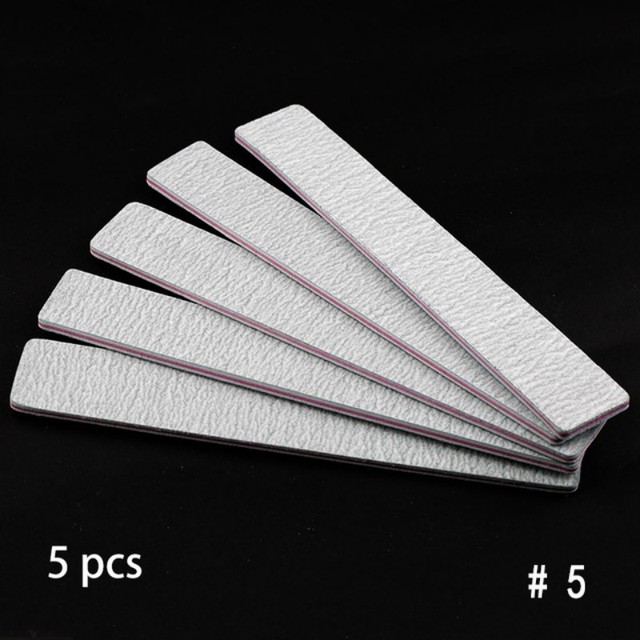 multi-shape sandpaper nail file lime double-sided sanding buffer block, gray nail file for UV gel polishing manicure tools