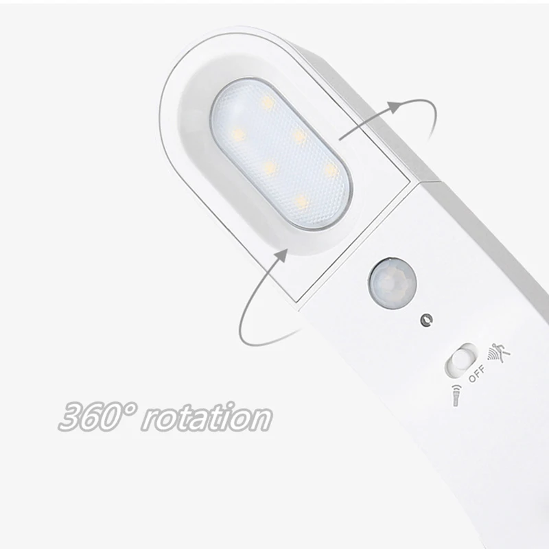 ABUI-Portable Modern Led Wall Lamps Bedside Lamp Night Light Usb Charging Led Motion Sensor Human Body Induction Emergency Flash