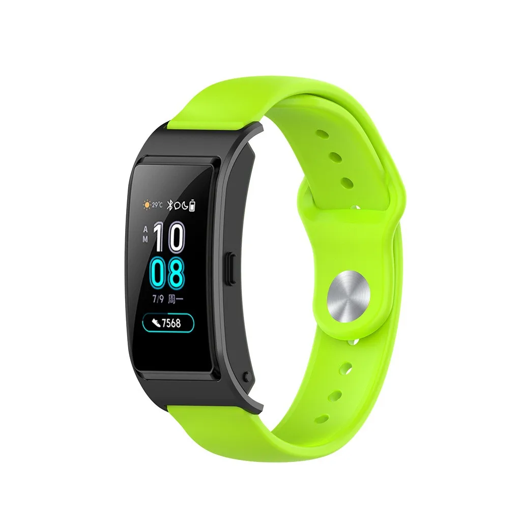 Ouhaobin ремешок для часов huawei Talkband B5 силиконовый регулируемый ремешок для часов 18 мм сменный ремешок аксессуары для часов 729#2