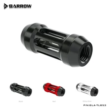 Barrow – filtre à flux métallique GLA TLB53, noir argent or, filtre de refroidissement à eau double G1/4 '', filtres à motif en spirale, raccord de connecteur