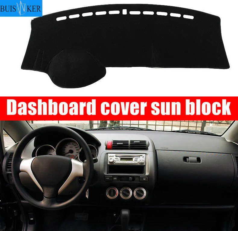 

For Honda Fit Jazz 2004-2007 Dashboard Cover Mat Dash Pad Anti-UV Sun Shade Auto Instrument Cover Carpet Car Styling Accessories