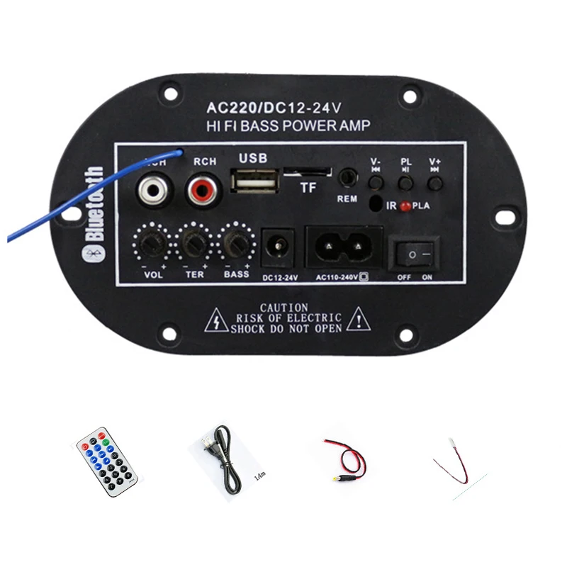 

Auto Bluetooth amplifier 35W Auto Car Bluetooth Bass Audio Amplifier Subwoofer with Remote Controller high quality sound