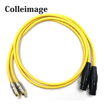 

2 XLR Female to 2 RCA Male Hifi Audio Cable Mixing Console Amplifier Dual RCA to Dual XLR 3 Pin M/F Cable 50CM 1M 2M 3M
