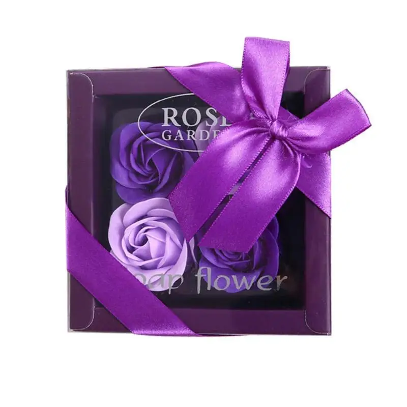 3 шт. ароматическое мыло розы цветы Парфюмированное Мыло медведь железная коробка подарок на день Святого Валентина - Цвет: 13