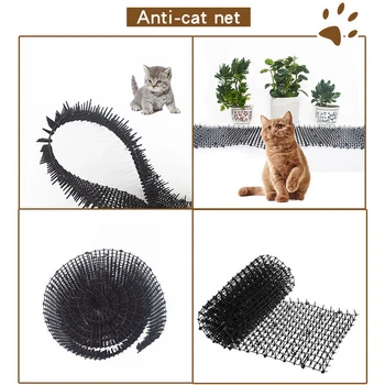 

Garden Cat Spike Mat Pet Repellent Mat Outdoor Prickle Strips Fence Spike-Keeping Hanging Tile Anti-cat Net Dog Prevention Net