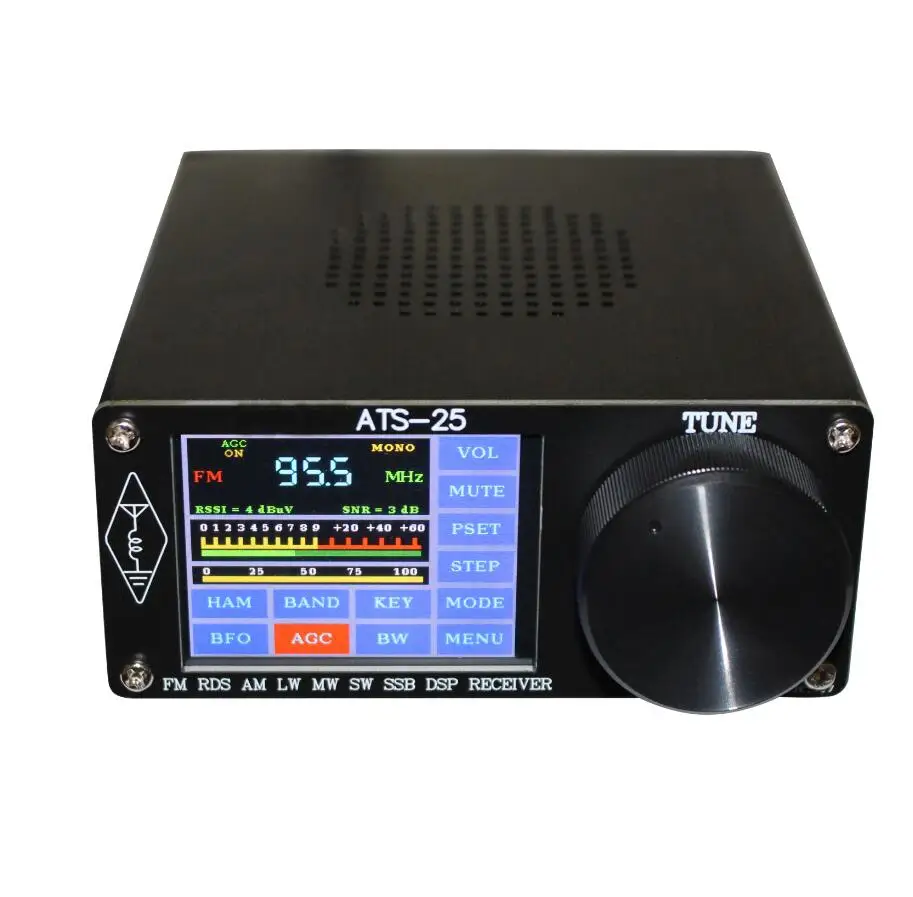 ATS-25 Si4732 радиоприемник для всех диапазонов FM LW(MW SW) SSB + 3 5-дюймовый сенсорный