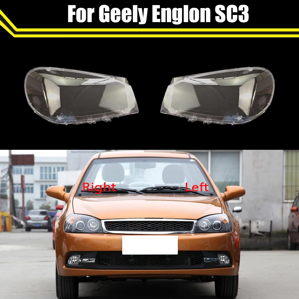 

Car Front Glass Lens Headlamp Shell For Geely Englon SC3 Transparent Auto Head Light Case Headlight Cover Replacement Lampshade