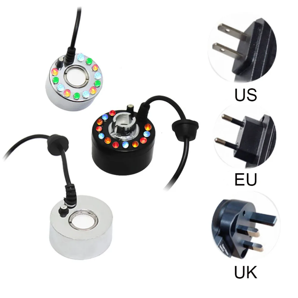Fog machine atomizer LED colorful aquarium water tank mist fountain lighting humidifier landscape decoration |