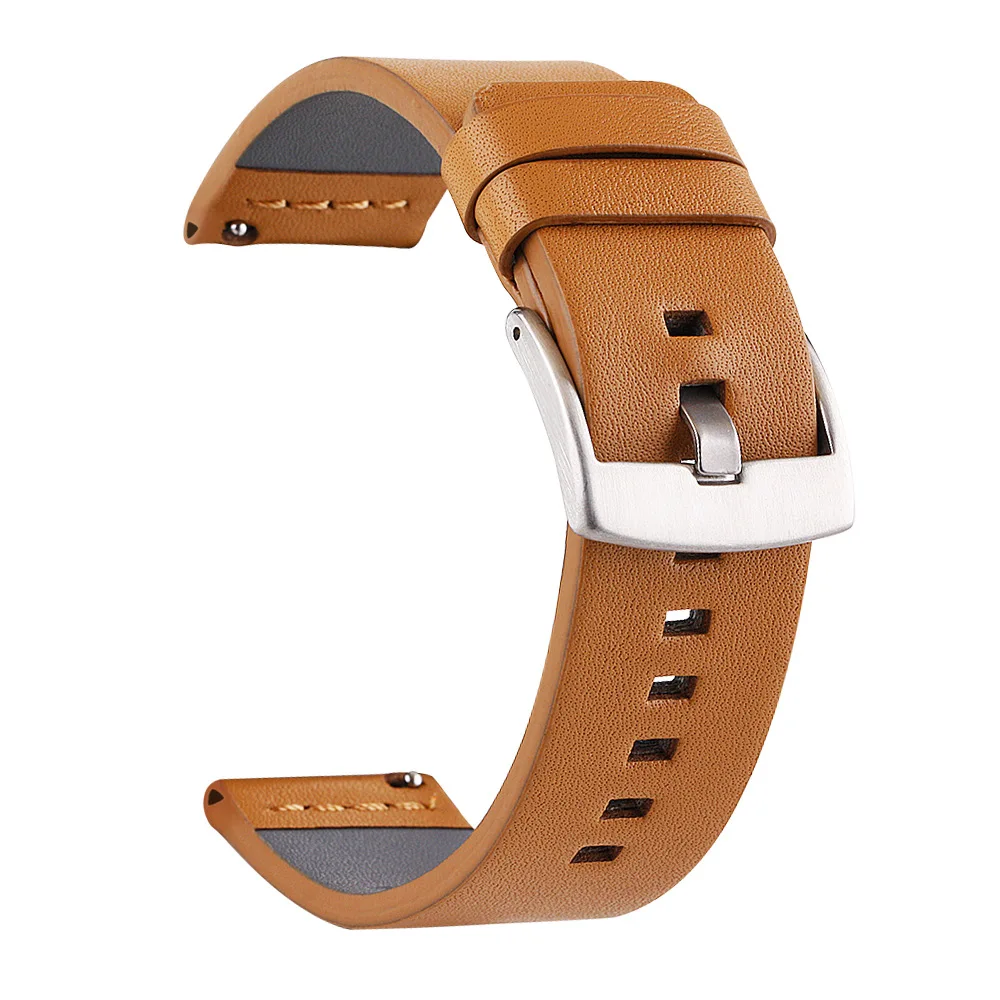 

Quick Release Watch Band Genuine Leather Straps Watch Accessories 18mm 20mm 22mm 24mm High Quality Black Yellow Blue Watchbands