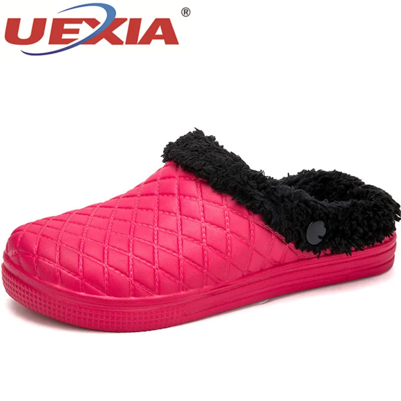 

2020 NEW Winter Fashion Cotton Women Slippers Indoor Couples Plush Warm Mules Clogs Shoes Flip Flops Unisex Chaussures De Coton