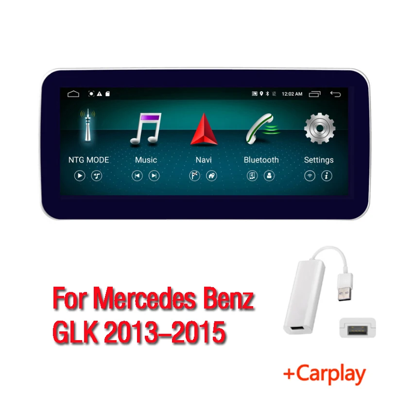 Для Mercedes Benz GLK X204 2013 автомобильный Радио экран с gps навигацией Bluetooth 10,25 дюймов 4G+ 64G Android дисплей