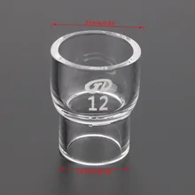 6 шт. TIG сварочный фонарь короткие газа объектив#12 Pyrex Стекло Набор чашек для WP-17/18/26
