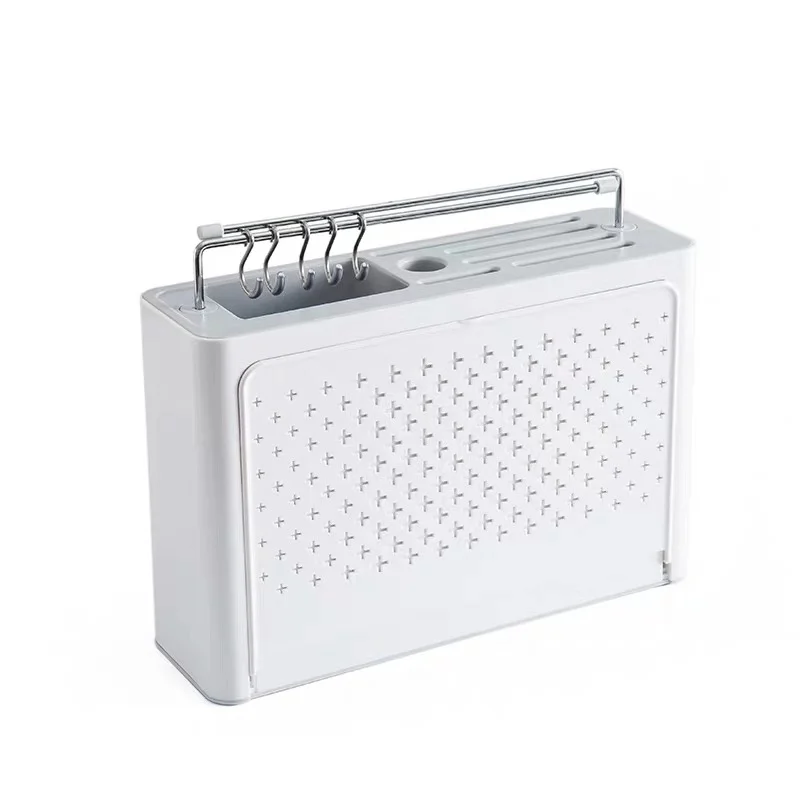 Kitchen Accessories Multifunction Home Draining Rack For Cutlery Tableware Plastic Chopstick Knife Spoon Fork Storage Holder - Цвет: Белый