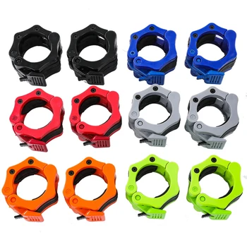 

1 Pair Olympic 2" Barbell Collar Lock Dumbell Clips Clamp Weight lifting Gym Dumbbell Fitness Body Building Strength Training