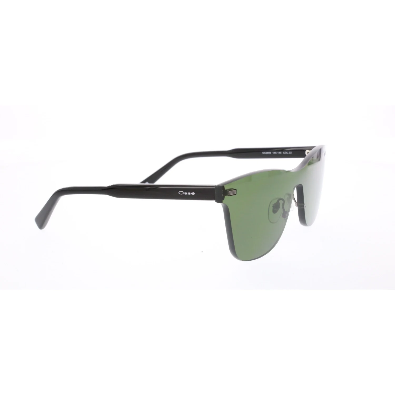

Unisex sunglasses os 2809 02 unibody green polycarbonate unibody rectangle 56-16-145 osse