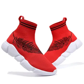 

High Top Sock Shoes Women Socks Sneakers Breathable Men Sports Running Shoes For Big Kids Unisex Athletic Knitted Footwear