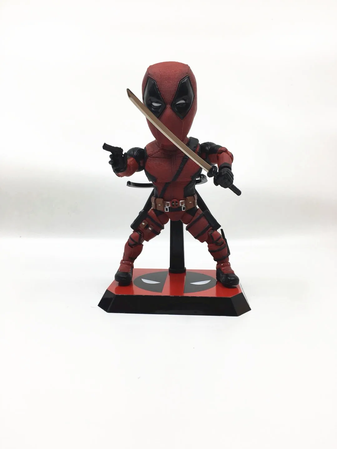 

Egg EAA Cartoon Version of Mobile Deadpool Small Base Doll Garage Kit Full Body Mobile X-Men Garage Kit Model Ornaments