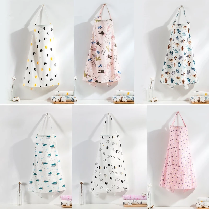 Breathable Baby Feeding Nursing Covers Mum Breastfeeding Nursing Poncho Cover Up Adjustable Privacy Apron Outdoors Cloth
