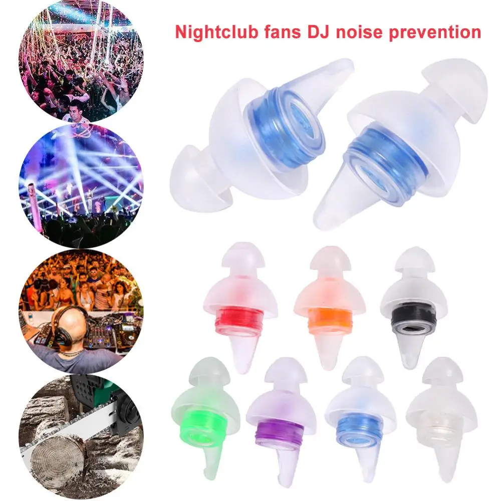 Tapones Para Los Oídos De Silicona Suave - Reducción De Ruido Para Dormir, Trabajar O Estudiar, Colores Surtidos