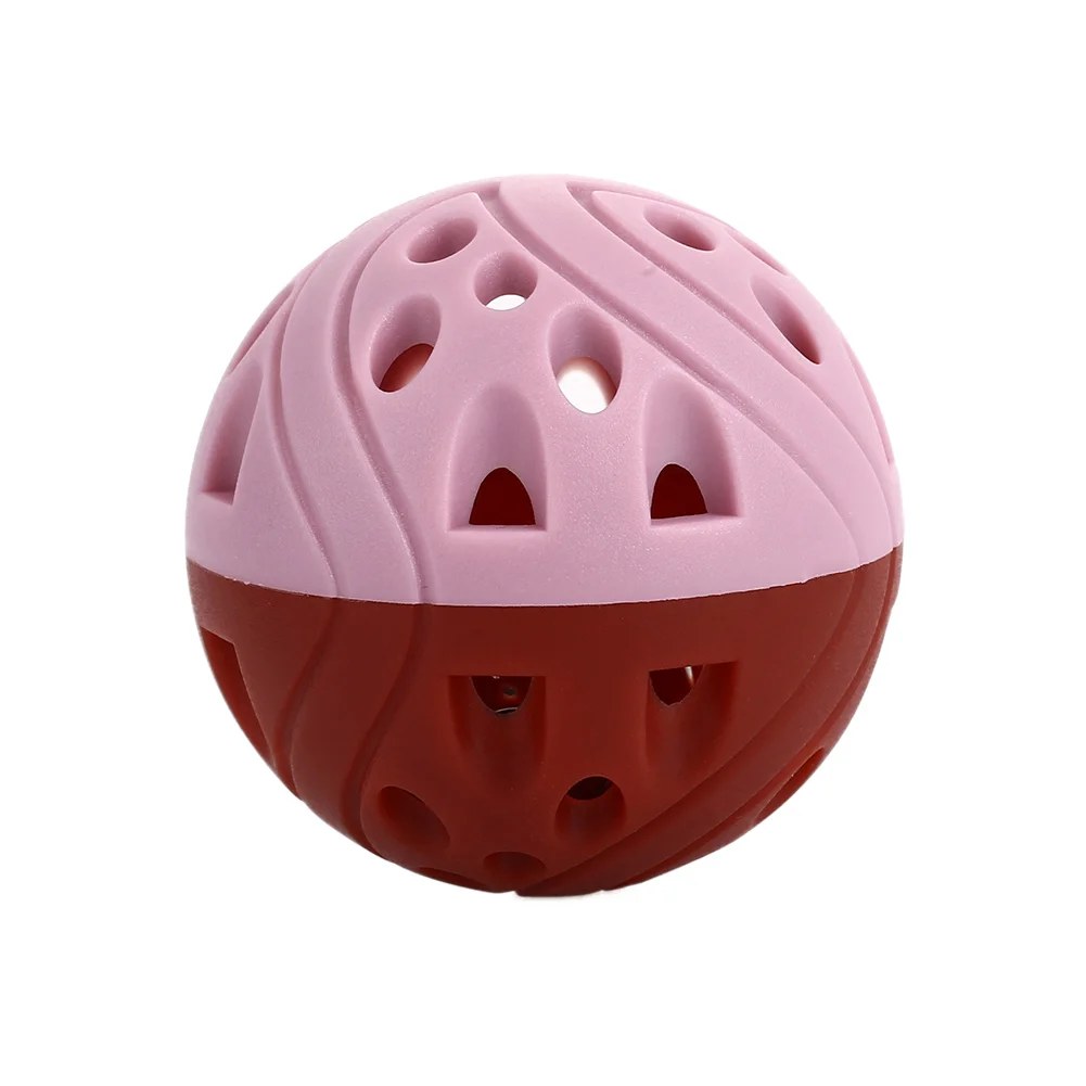 Шарик для котов Pet Cat Ball колокольчики для кошек украшение на бал-сопротивление жесткий пористый маленький колокольчик двойной цвет игрушечные попугаи