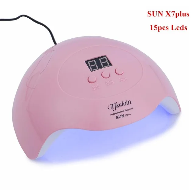 Светодиодный УФ-светильник SUNone 48 Вт лампа для Сушилка для ногтей 30 шт. светодиодный s для гелей для полировки УФ светодиодный светильник для отверждения с датчиком инструменты для дизайна ногтей - Цвет: SUN X7plus