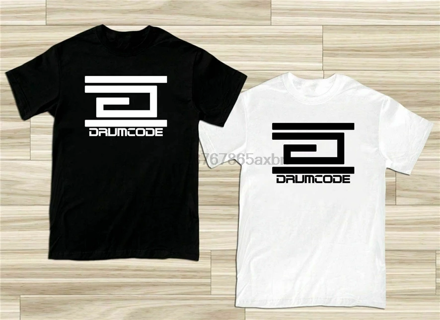 Новая футболка с логотипом Drumcode Swedish Techno Label белого и черного цвета размеры США