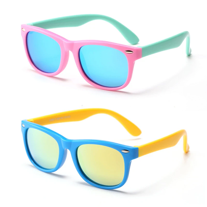 CGID caoutchouc flexible enfants lunettes de soleil polarisées