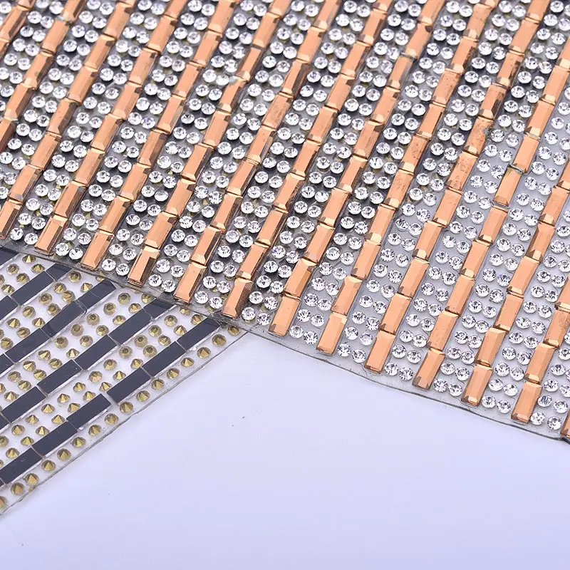 JUNAO-24-40cm-Hotfix-Black-Rhinestones-Fabric-Sheet-Glass-Mesh-Trim-Crystal-Appliques-Strass-Band-for (5)
