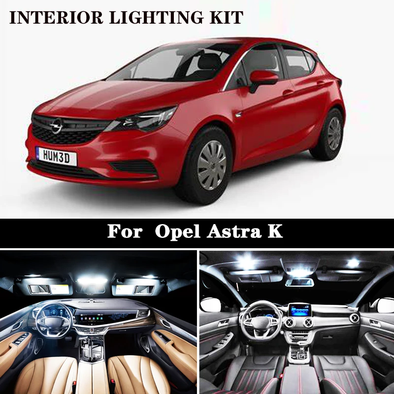 13 шт. без ошибок для Vauxhall аксессуары Opel Astra K OPC GTC комплект светодиодных ламп