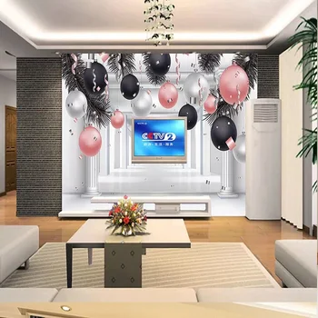 

Custom large mural 3D wallpaper Modern creative abstract space european balloon living room TV back wall decor deep 5D embossed