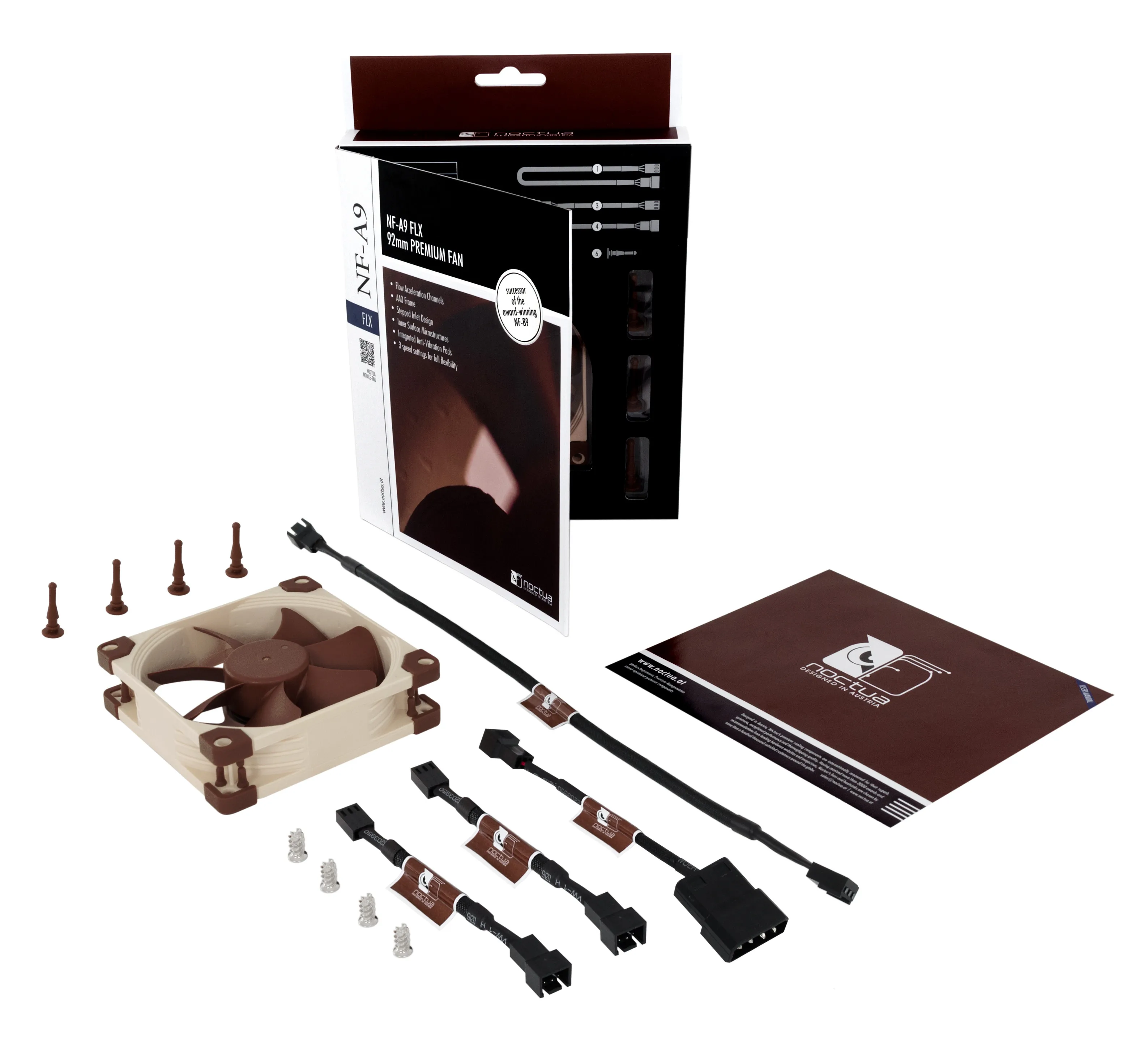 Ventola Noctua NF-A6x25 FLX 60mm - Silenziosa Premium, 3-Pin, Colore Marrone, Per PC E Applicazioni Critiche - Foto 2