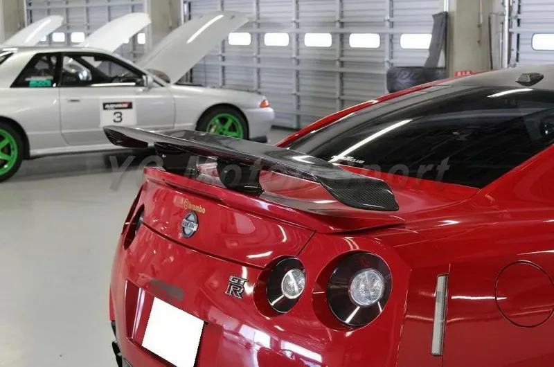

Автомобильные аксессуары, спойлер для багажника из углеродного волокна подходит для 2008-2014 R35 GTR VS, заднее крыло в супер узком стиле с базой 1520 мм