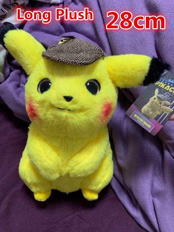 28 см Pika chu плюшевая игрушка мягкая игрушка ДЕТЕКТИВНАЯ мышь Япония новые милые игрушки Детский подарок Новая кукла подарок мягкие куклы для детей - Цвет: Белый
