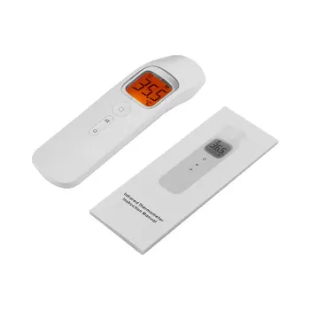 

Baby Thermometer Abs Accurate Infrared Digital Lcd Body Measurement Forehead Ear Non-Contact Thermometer 1 Set