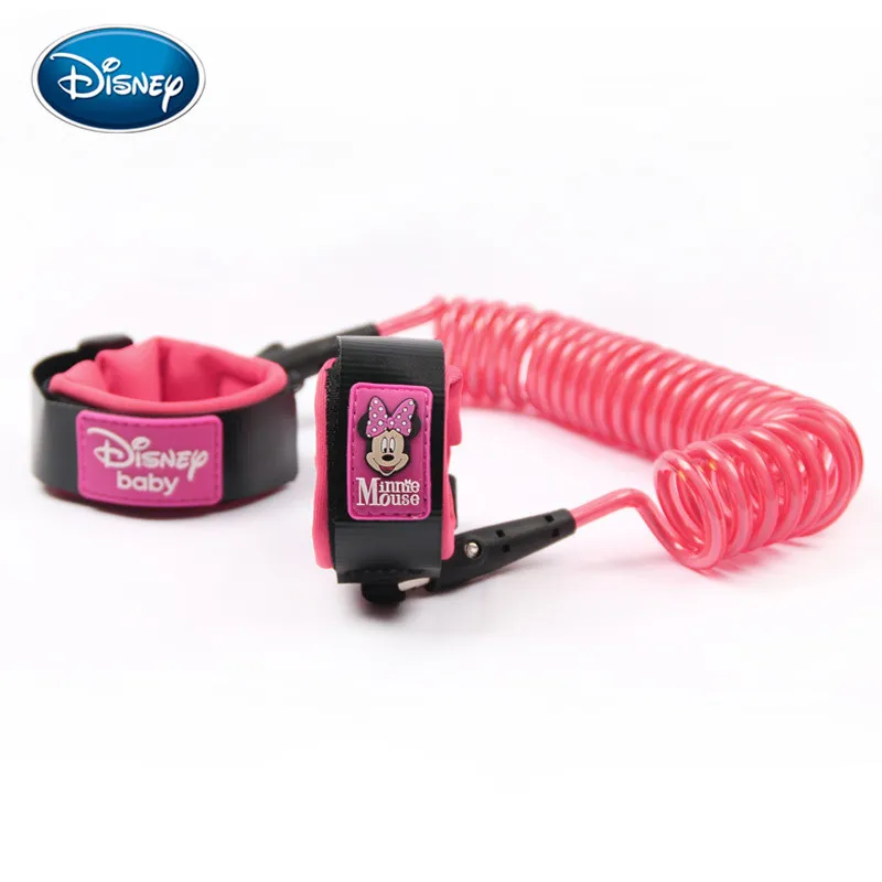 DIsney Baby Anti Lost запястье 1,8 м/2,5 м ремень веревка поводок для ребенка безопасности жгут мультфильм Микки Красочные Анти-потери браслет