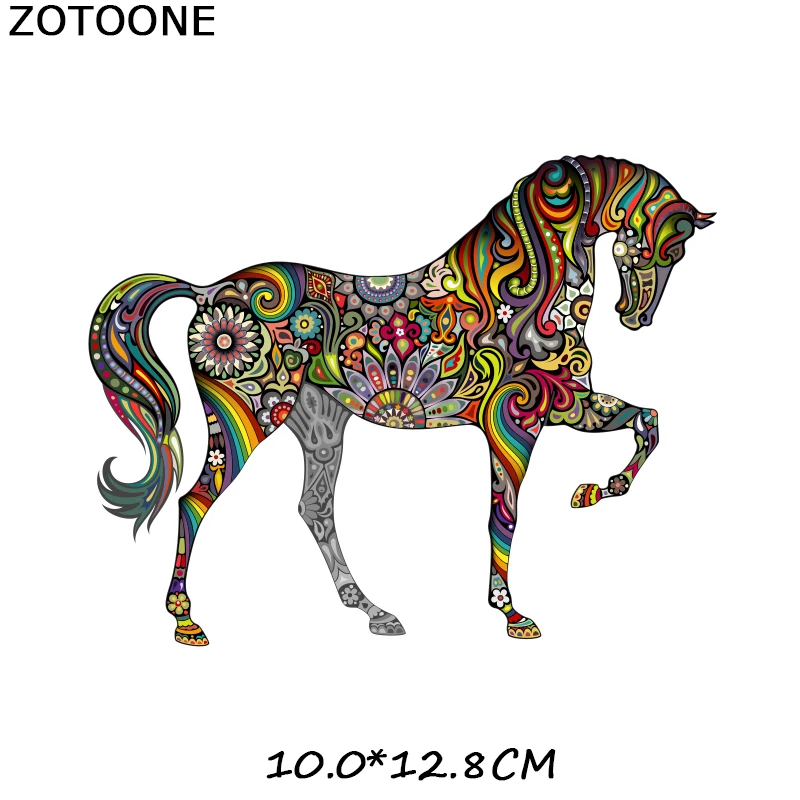 ZOTOONE наклейки с животными для железной одежды аксессуары DIY футболки Платья моющиеся теплопередачи - Цвет: ZT1216