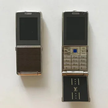 

Nice Beautiful Flip Phone Russian Key Metal Body Large Keyboard MP3 FM Luxury Cellphone